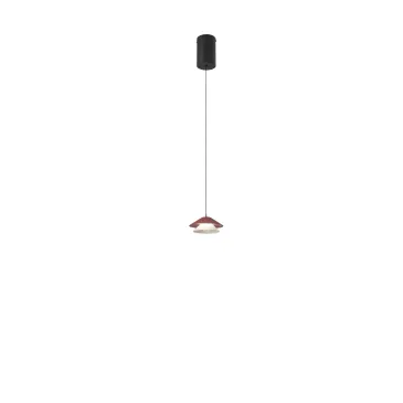 ATREO LED-Hängeleuchte, rot+beige, aus Metall und Aluminium, 5 W, 3000 K, Ø 13 x 200 cm