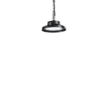 Plafonnier LED AVROCAR en aluminium noir 100 W 15 000 lm 4 000 K D235 mm