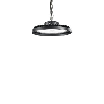 AVROCAR LED-Deckenleuchte aus schwarzem Aluminium, 300 W, 45000 lm, 4000 K, 405 mm Durchmesser
