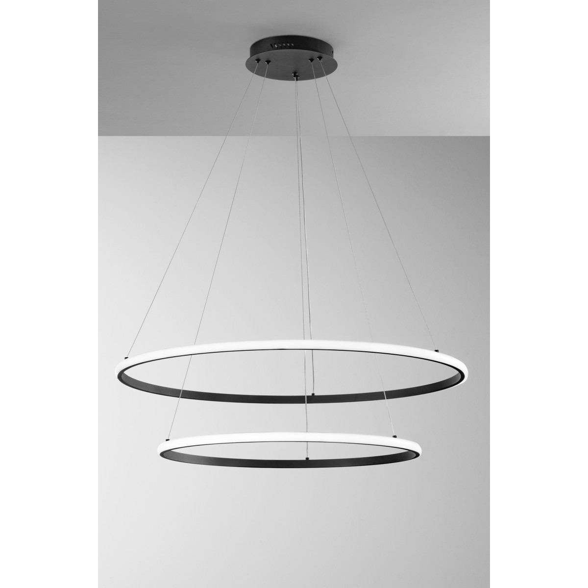 SOSPENSIONE LED AXIS NERA 70W 7700LM CCT 80/60X150CM