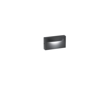 MOBULA ANTHRAZIT LED-WANDLEUCHTE AUS ALUMINIUM 8W 1100LM 3000K IP65 420X180X165MM