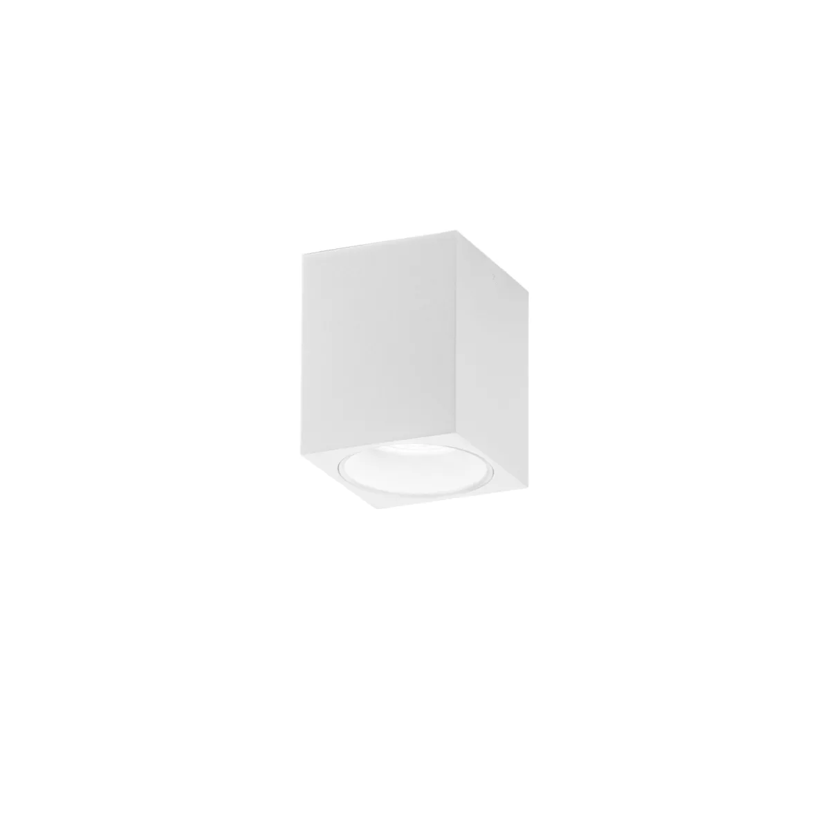 Plafonnier carré en aluminium noir GU10 | MondialShop
