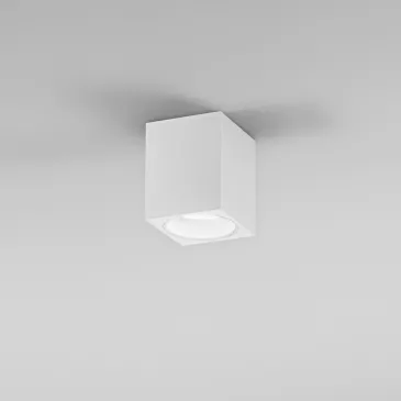 Schwarze quadratische Aluminium-Deckenleuchte GU10 | MondialShop