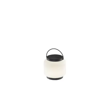 Lampe solaire LED rechargeable ROBIN BLACK 1,2 W 3000 K à intensité variable IP54