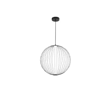 Schwarze Sextanten-LED-Pendelleuchte aus Mangan, 28 W, 3500 lm, 2700/3500/4000 K, 52 x 255 cm