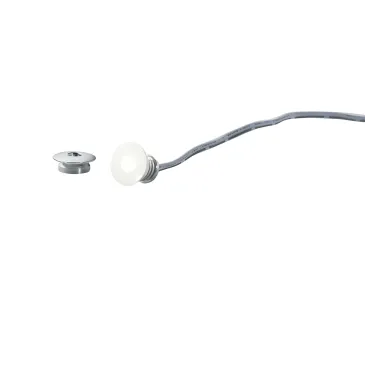 INCASSO LED STARLIGHT DC12V BIANCO E SILVER 0,2W 11LM 3000K CON GHIERA SILVER E BIANCA 1,8X1,4CM