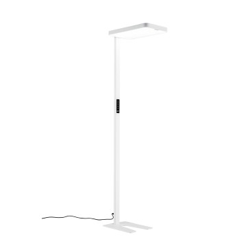 Lampadaire LED blanc Stewart avec détecteur de lumière et télécommande 100 W IP20