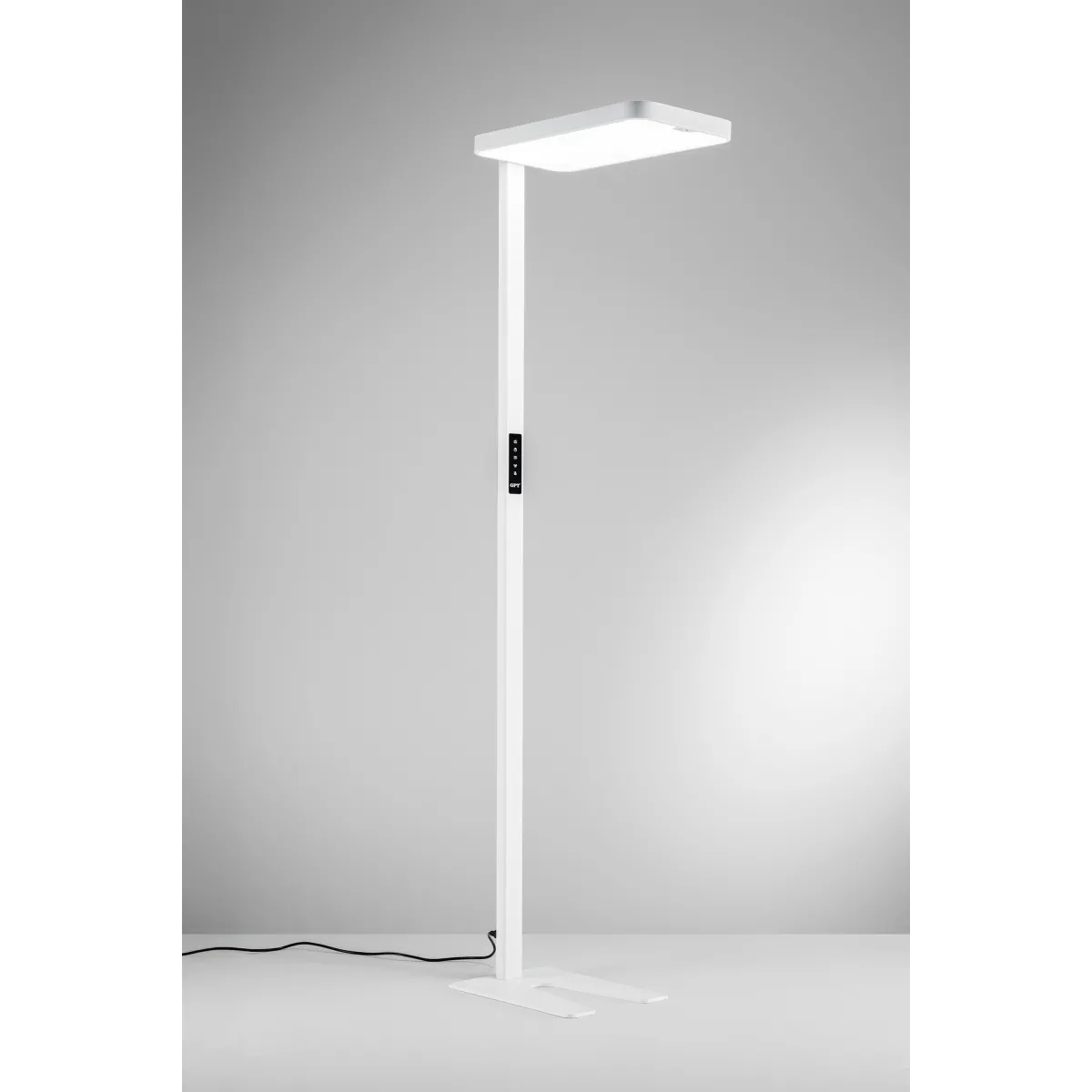 Lampadaire LED blanc Stewart avec détecteur de lumière et...