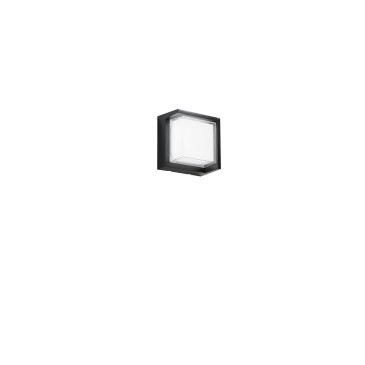 APPLIQUE LED BLOCK NERO QUADR. 15W 1880LM CCT 3000/4200/6500K 16X16X10CM