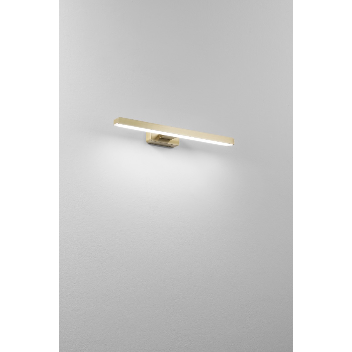 PLAFONIERA LED LANCER ORO SATIN. IN METALLO 10WDOB 400MM