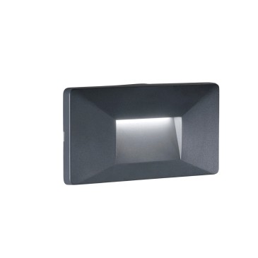 SEGNAPASSI A INCASSO LED BREEN ANTRACITE 4W 380LM CCT IP65 19X1X9CM
