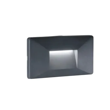 SEGNAPASSI A INCASSO LED BREEN ANTRACITE 4W 380LM CCT IP65 19X1X9CM