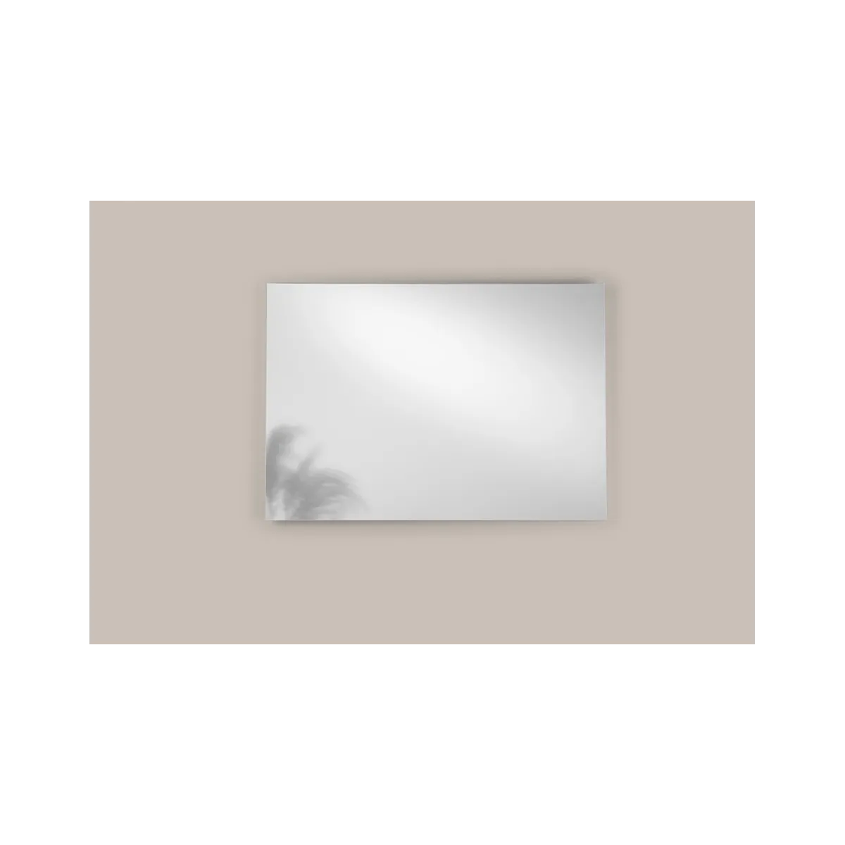 Specchio PURE rettangolare, doppia installazione, pellicola antideflagrante, 100 x 70 cm