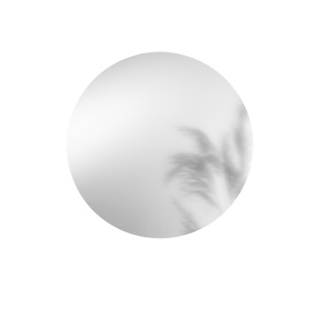 Miroir rond PURE, film anti-explosion, 80 cm