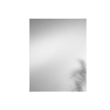 Miroir rectangulaire PURE, double installation, film anti-explosion, 90 x 70 cm