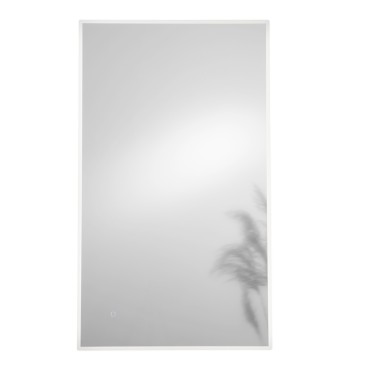 Specchio a led bagno 120x70 cm angoli smussati 3 colori touch pellicola antideflagrante - FRAME