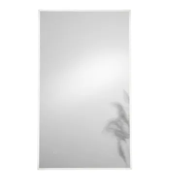 Specchio a led bagno 120x70 cm angoli smussati 3 colori touch pellicola antideflagrante - FRAME