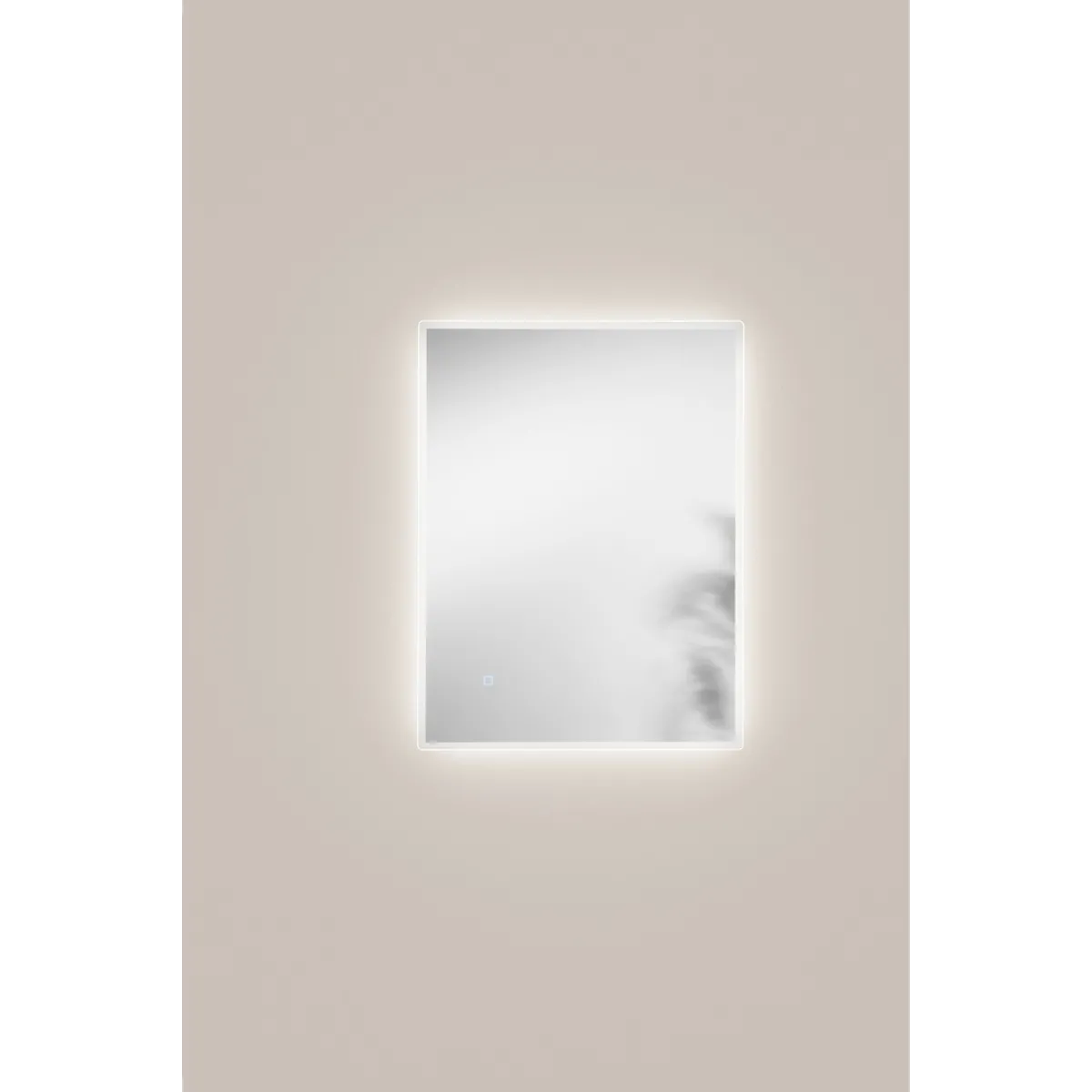 Specchio a led bagno 80x60 cm angoli smussati 3 colori touch pellicola antideflagrante - FRAME