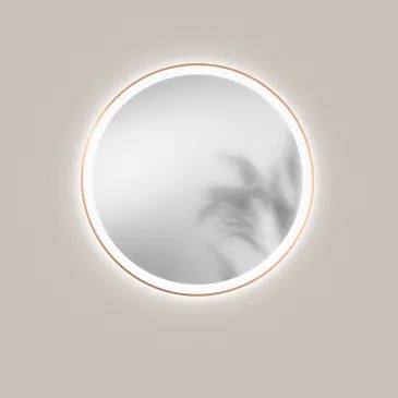 Specchio Tondo LED Oro o Nero Touch CCT | Mondialshop