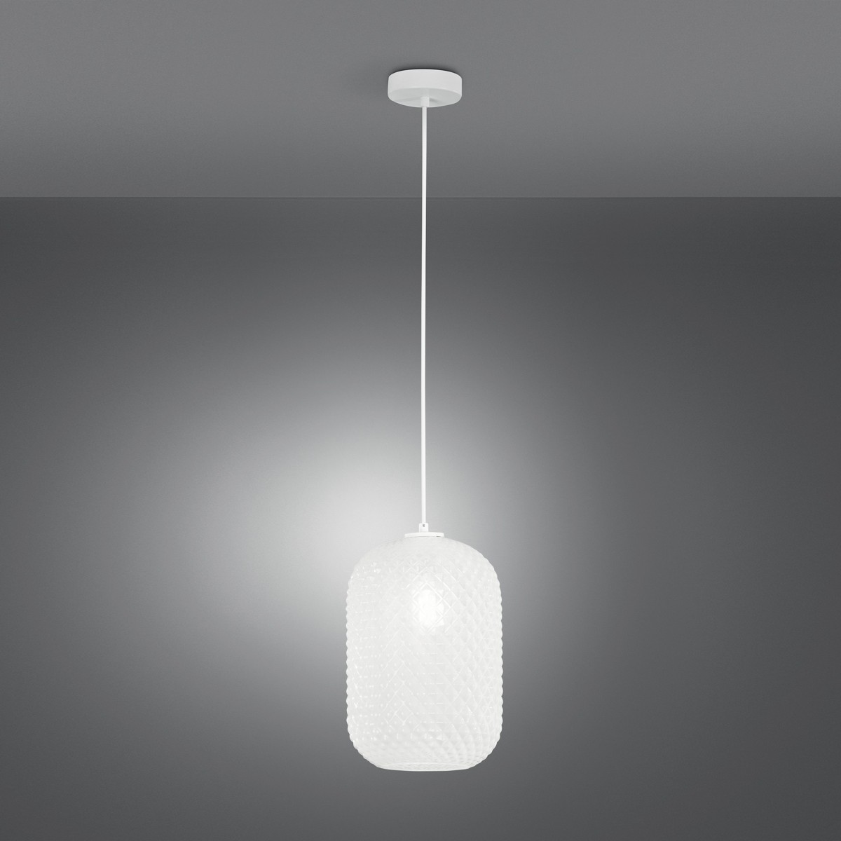 Suspension ovale colorée 1xE27 | Mondialshop
