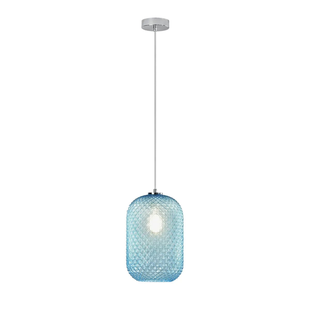 Farbige ovale Pendelleuchte 1xE27 | Mondialshop