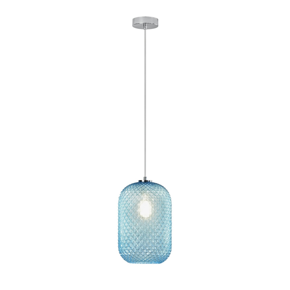 Suspension ovale colorée 1xE27 | Mondialshop