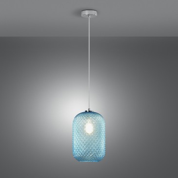 Farbige ovale Pendelleuchte 1xE27 | Mondialshop