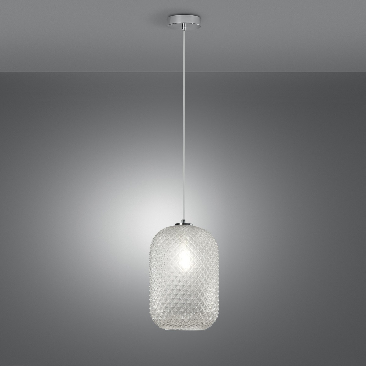 Farbige ovale Pendelleuchte 1xE27 | Mondialshop