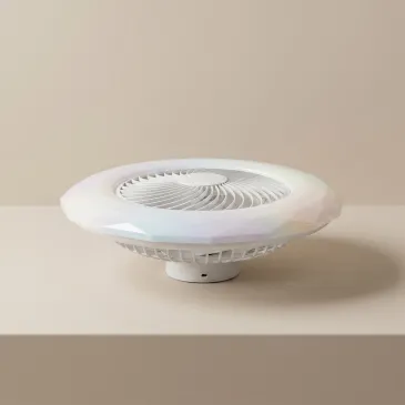 LED-Deckenleuchte mit integriertem Ventilator und Fernbedienung