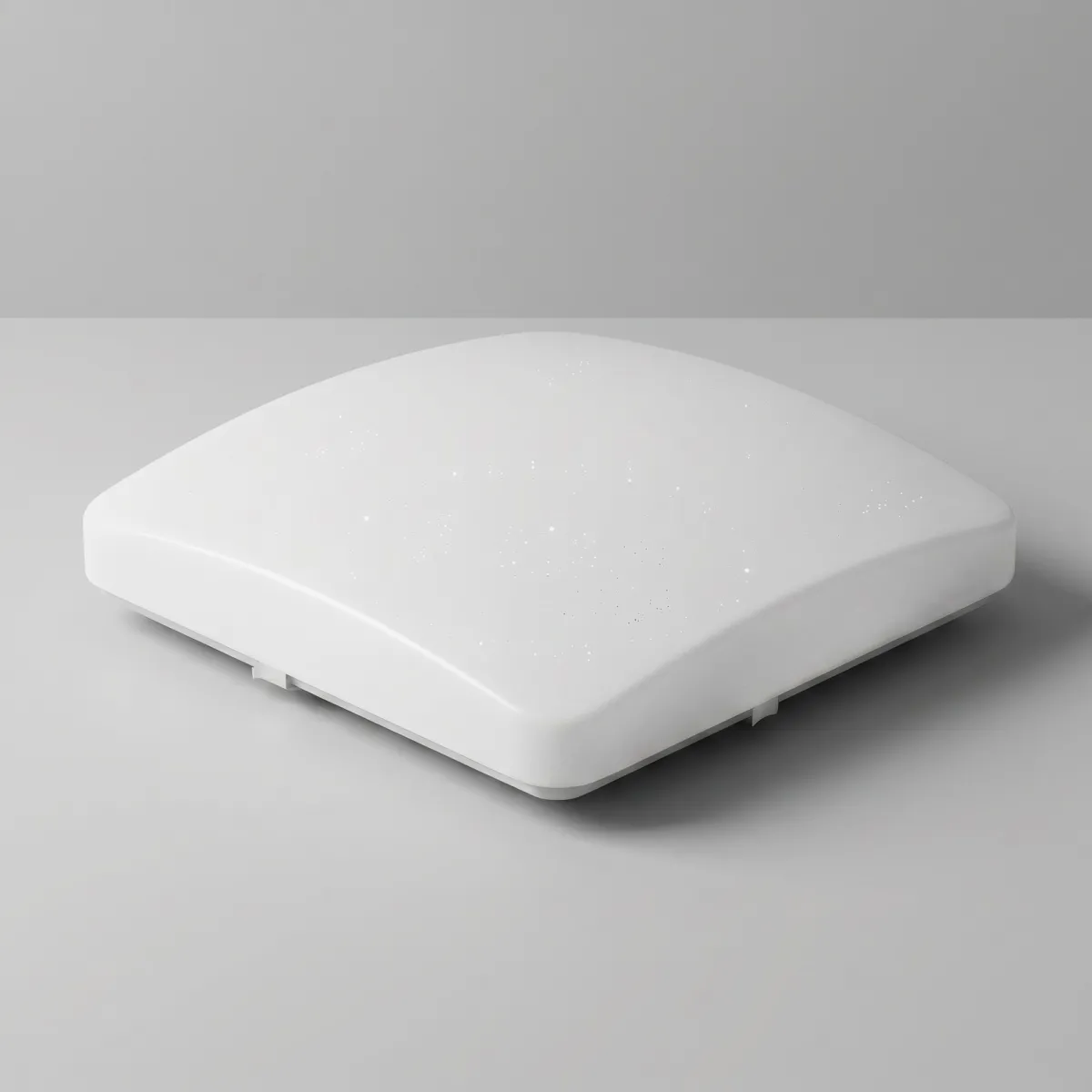 Lampada LED quadrata in vetro bianco