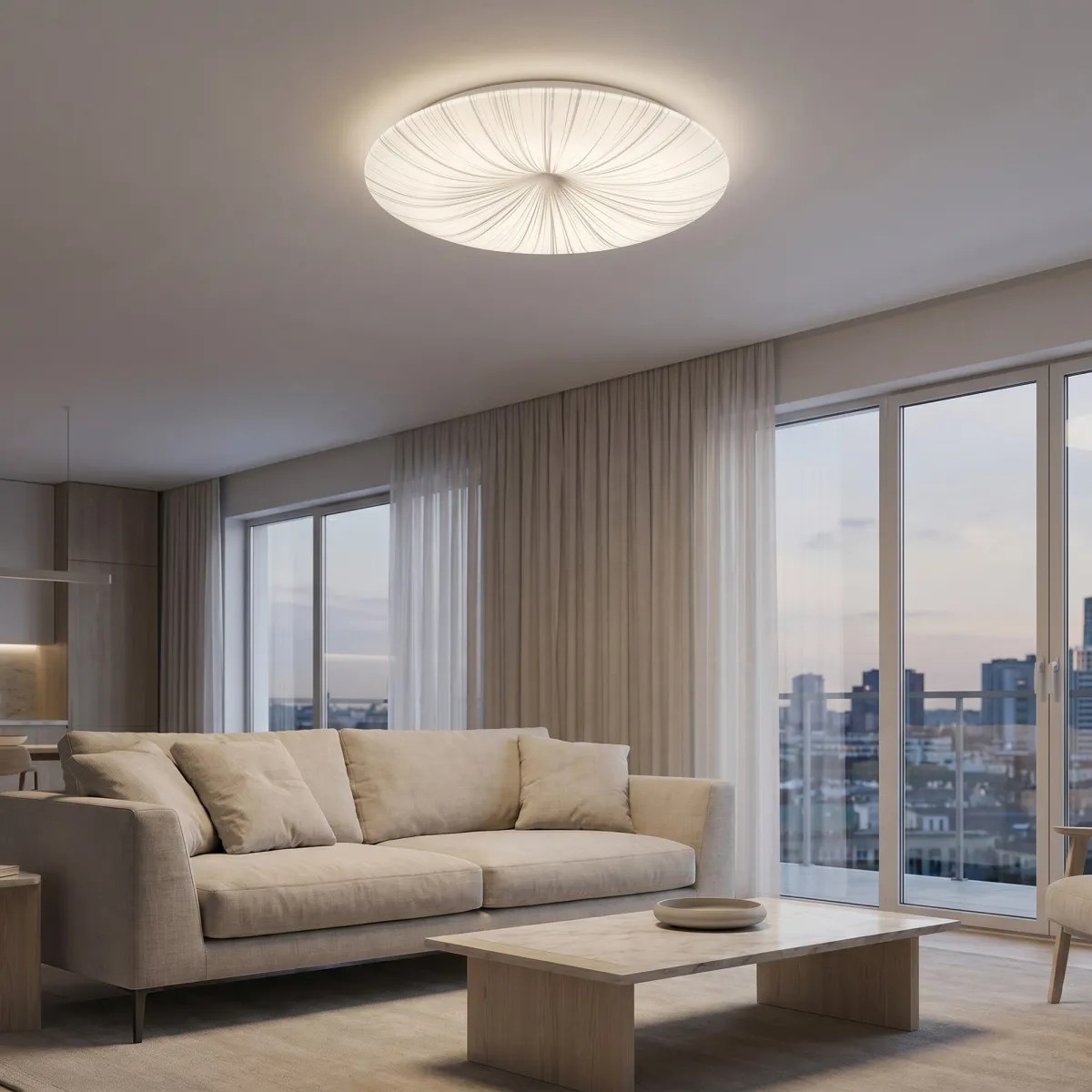 Plafoniera LED 24W Bianca e Silver | MondialShop