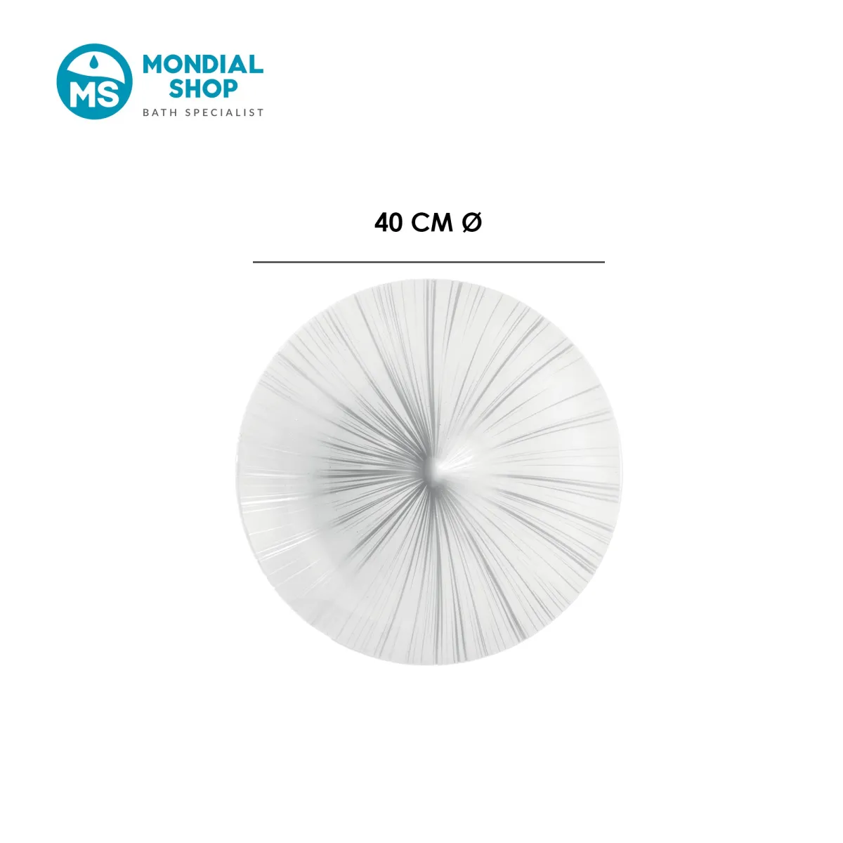 Plafoniera LED 24W Bianca e Silver | MondialShop