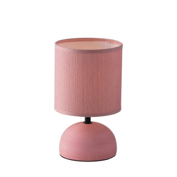 lampada da tavolo rosa