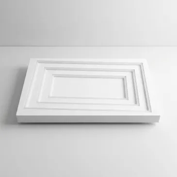 Plafonnier LED 55 W, aluminium blanc | MondialShop