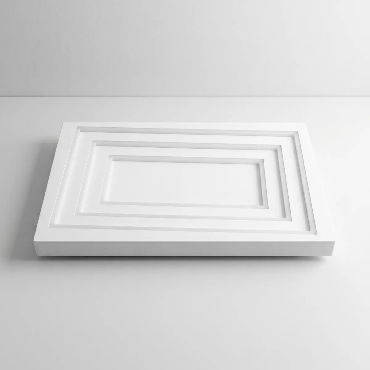 Plafonnier LED 55 W, aluminium blanc | MondialShop