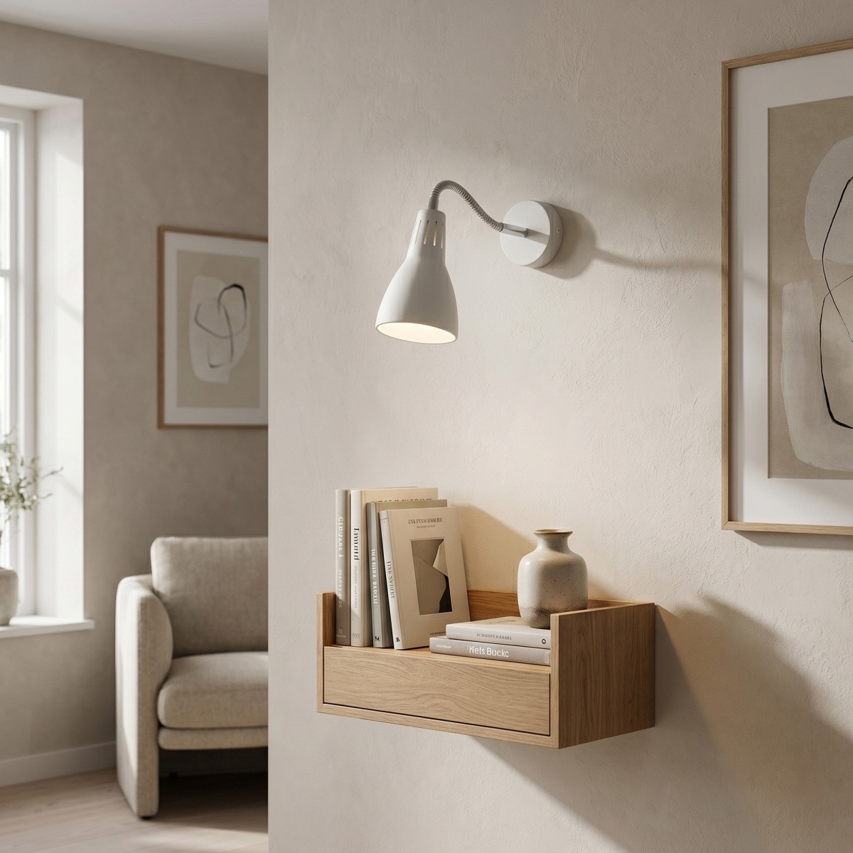 Applique LED design moderno LOGIKO per uffici