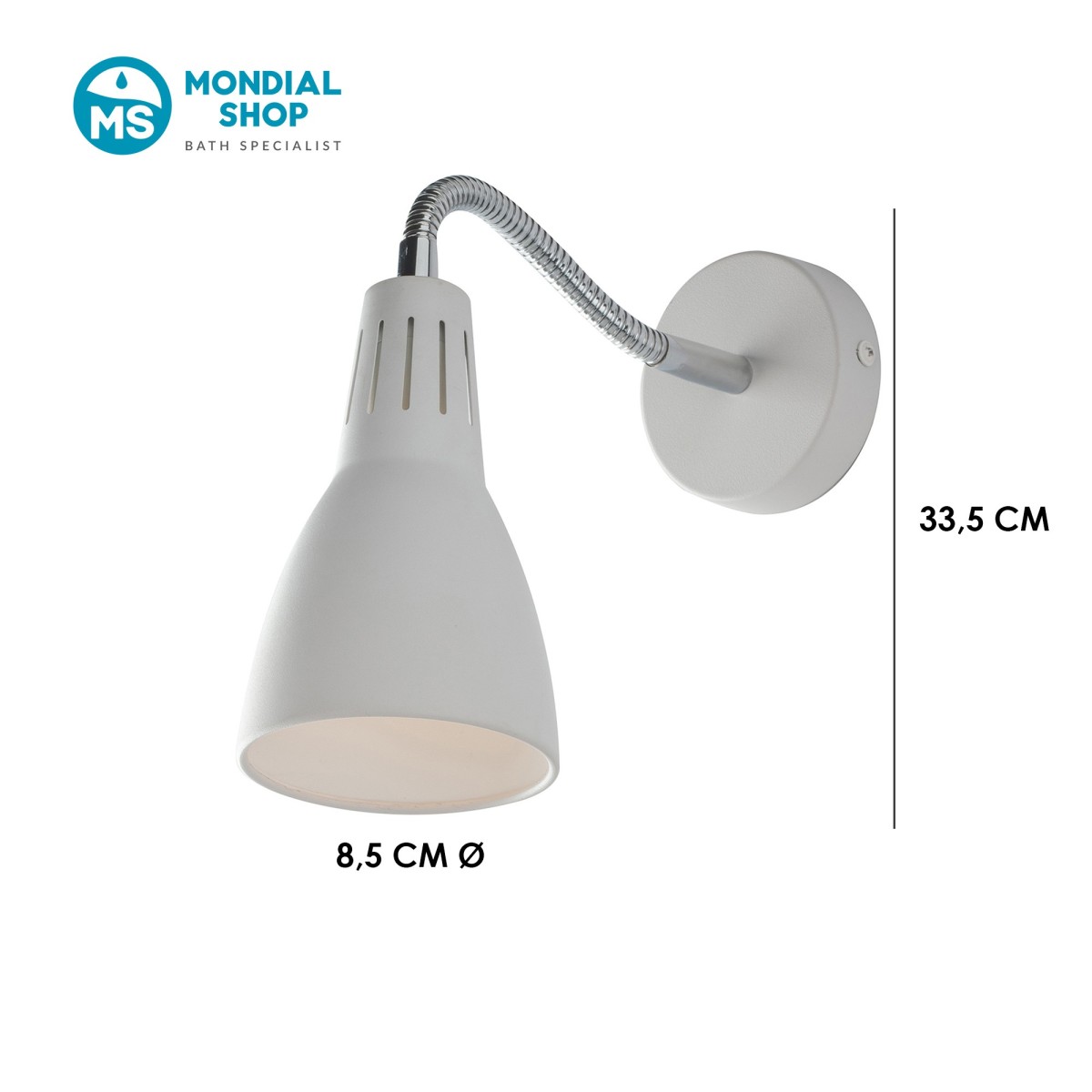 Scheda Tecnica Applique LED in metallo bianca