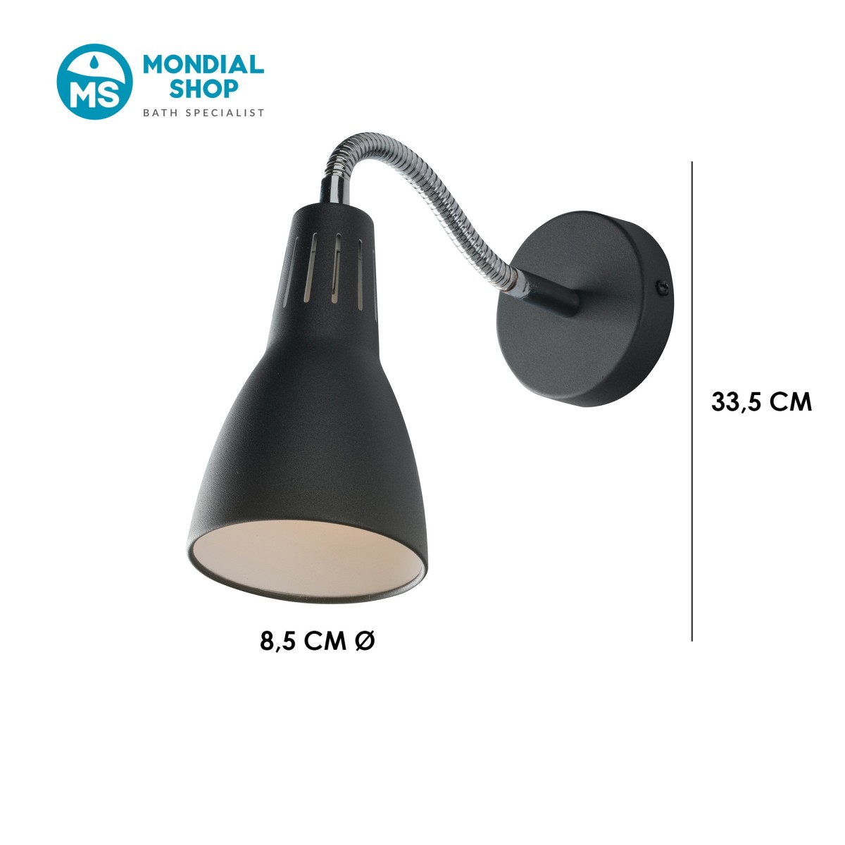 E14 Metall-Wandleuchte | Elegantes Design | MondialShop