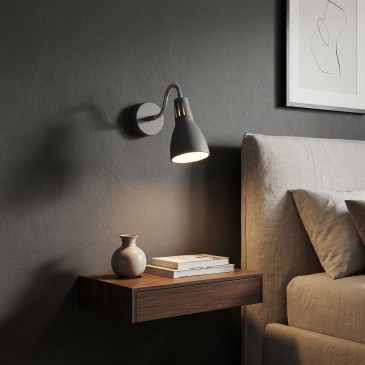 Applique a led in metallo per camera da letto ufficio specchio o quadri E14