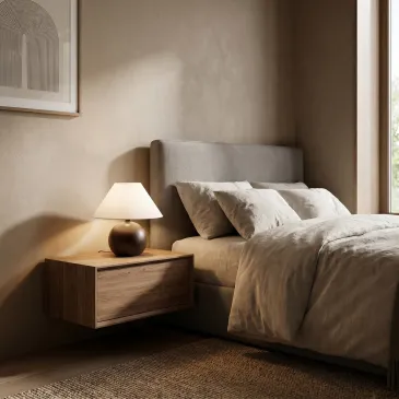 Lampe de table en chêne 1XE14