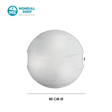 Plafonnier en verre blanc | Finition satinée | MondialShop