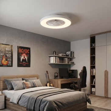Ventilateur de plafond LED avec haut-parleur Bluetooth | MondialShop