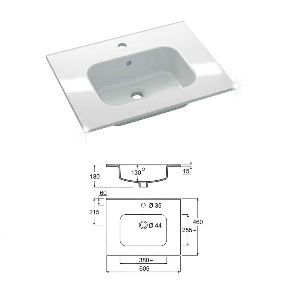 Salbeigrüner, wandhängender Badezimmerschrank mit...