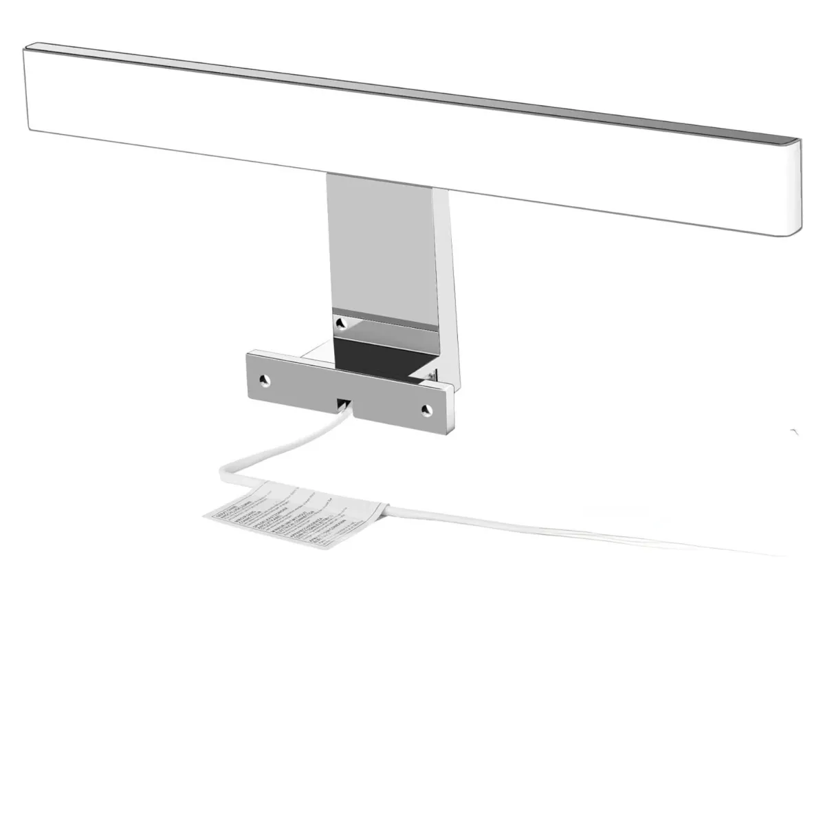 Mobile bagno sospeso bianco latte cannettato specchio e...