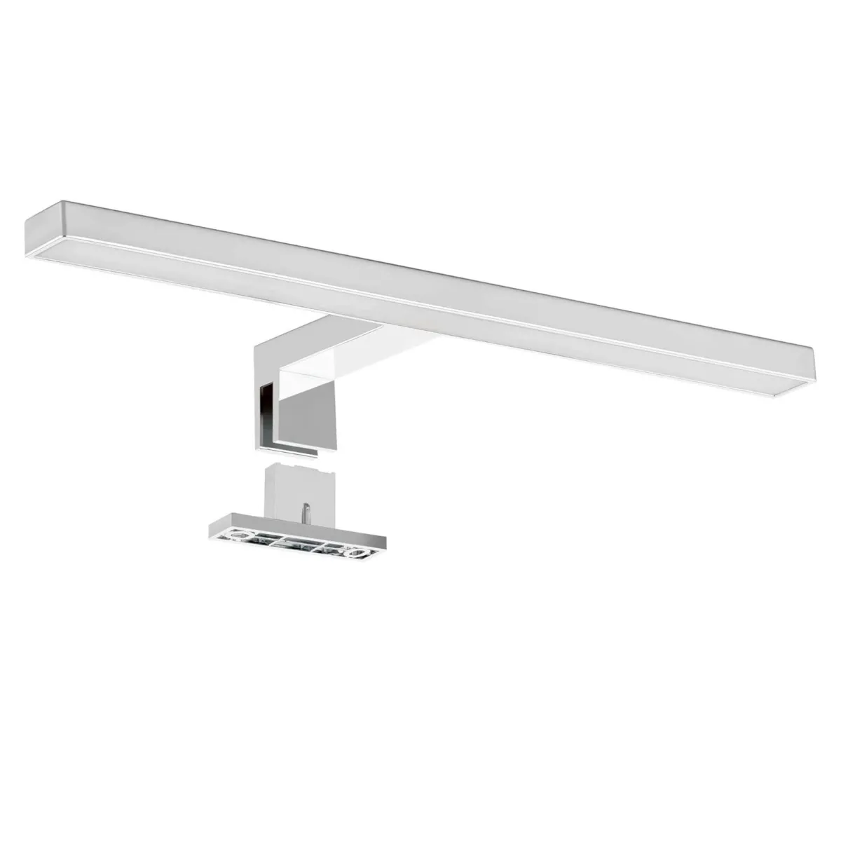 Mobile bagno sospeso bianco latte cannettato specchio e...
