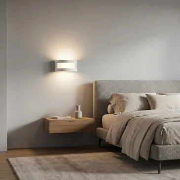 Applique murale en plâtre à peindre avec double émission | Design | MondialShop