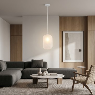Suspension ovale colorée 1xE27 | Mondialshop