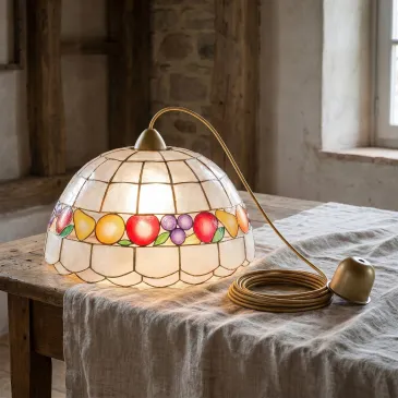 Perlmutt-Anhänger mit Fruchtverzierungen | Mondialshop