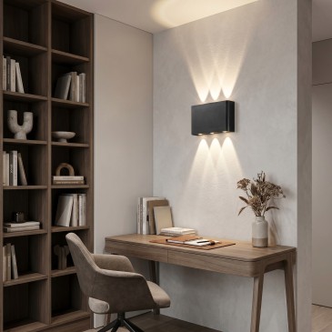 Moderne Wandleuchte mit doppelter Lichtabstrahlung | Mondialshop