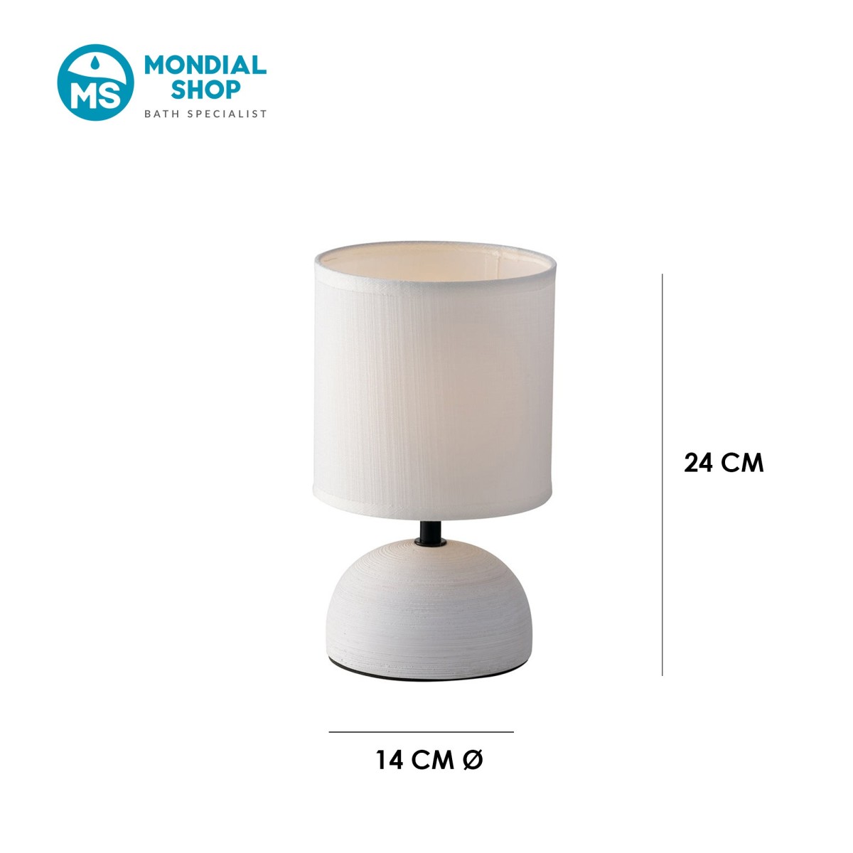 Scheda tecnica lampada da tavolo bianca